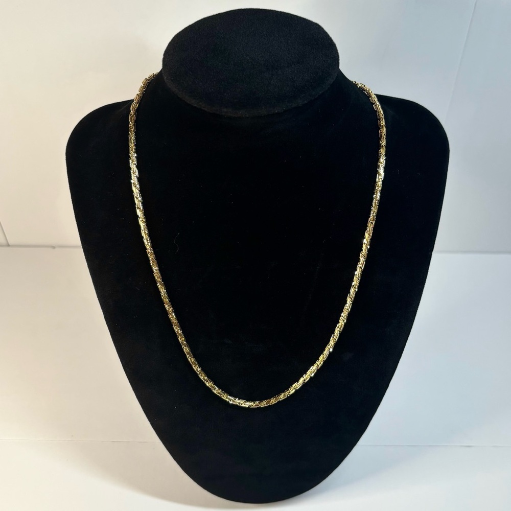 18k yellow gold-plated 18 inch chain